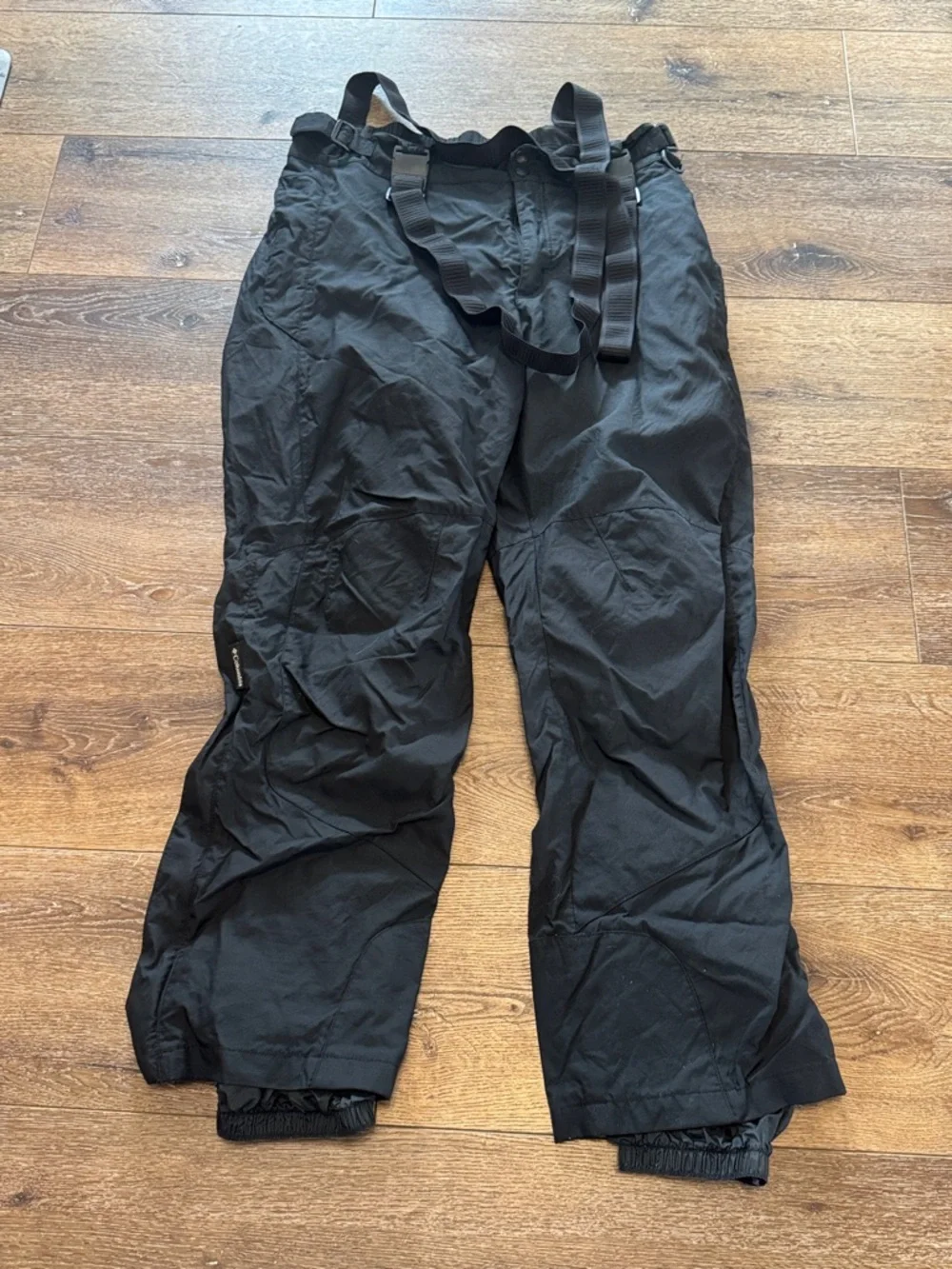 Columbia black snow bibs XL‎